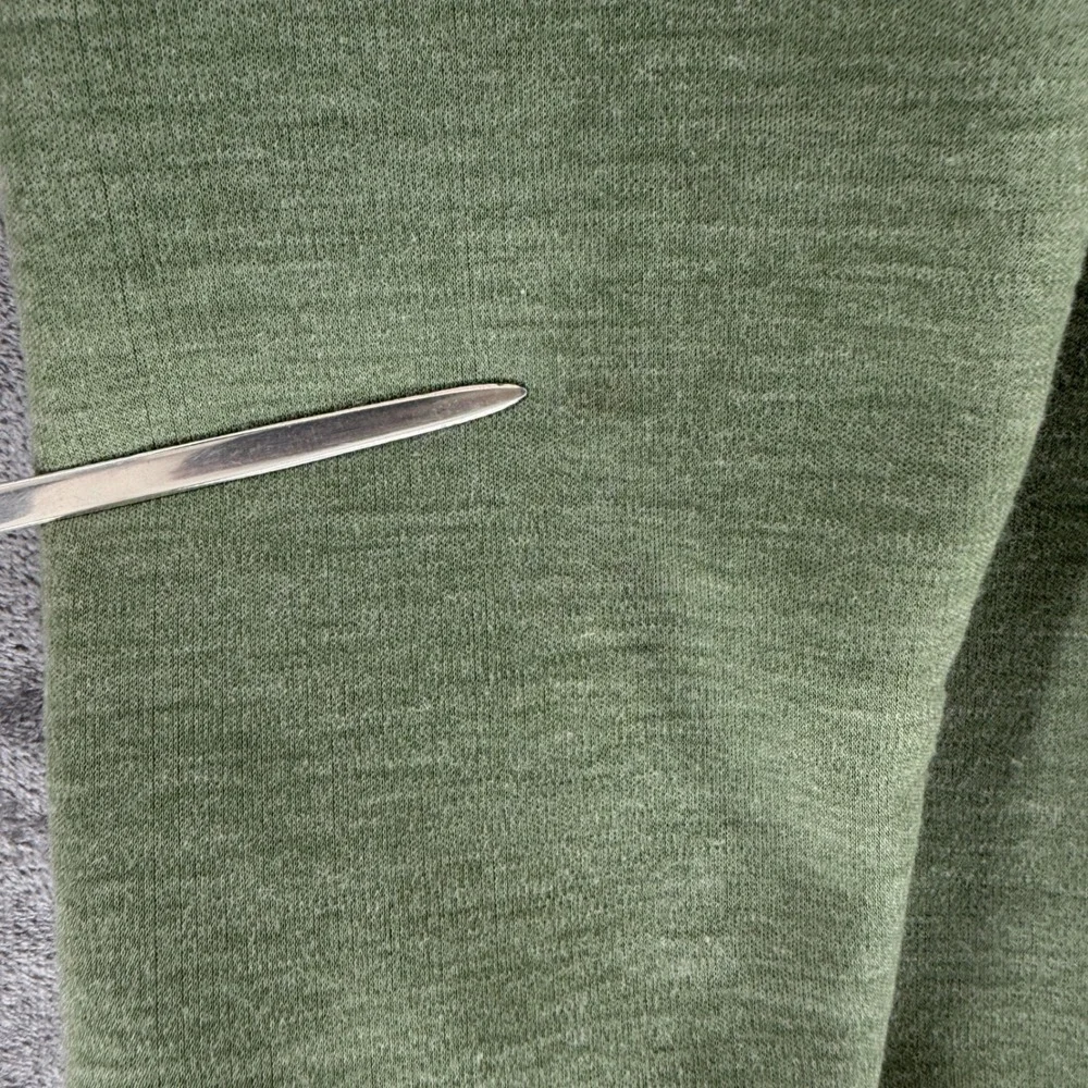 The North Face Pullover Mens L NF0A3MMS Green Wool Blend Snap Mock Neck EUC
